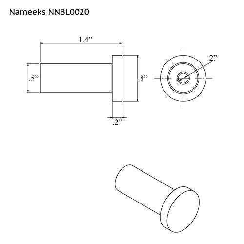 Nameeks NNBL0020 Boutique Hotel Matte Bathroom Hook, Black - Image 2