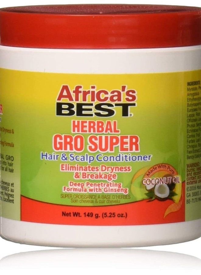 Africa's BEST , Super Gro Maximum Hair and Scalp Conditioner, 5.25 Ounce (AB20204)  - Image 1