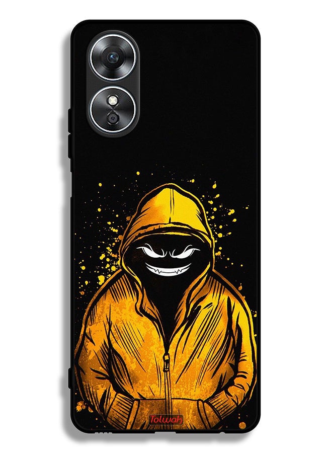 Tolwak Oppo A17 Protective Case Cover Marshmallow Boy Art - Image 2