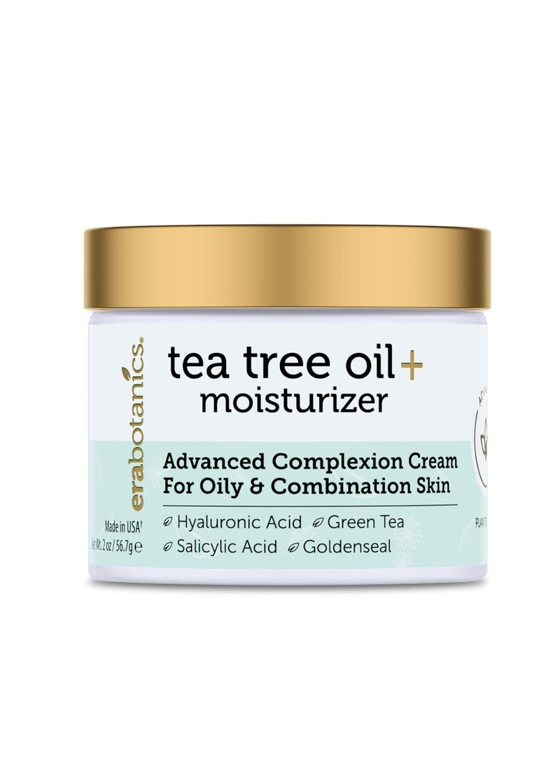 Era Organics Era Organics Tea Tree Cream Face Moisturizer for Oily Skin - Advanced 7X Balancing Oily Skin Moisturizer - Non-Greasy Moisturizer - Tea Tree Oil for Skin - Image 1