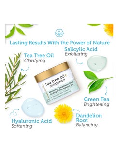Era Organics Era Organics Tea Tree Cream Face Moisturizer for Oily Skin - Advanced 7X Balancing Oily Skin Moisturizer - Non-Greasy Moisturizer - Tea Tree Oil for Skin  - Image 3