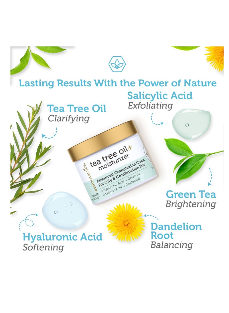 Era Organics Era Organics Tea Tree Cream Face Moisturizer for Oily Skin - Advanced 7X Balancing Oily Skin Moisturizer - Non-Greasy Moisturizer - Tea Tree Oil for Skin - Image 3