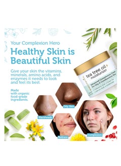 Era Organics Era Organics Tea Tree Cream Face Moisturizer for Oily Skin - Advanced 7X Balancing Oily Skin Moisturizer - Non-Greasy Moisturizer - Tea Tree Oil for Skin  - Image 5