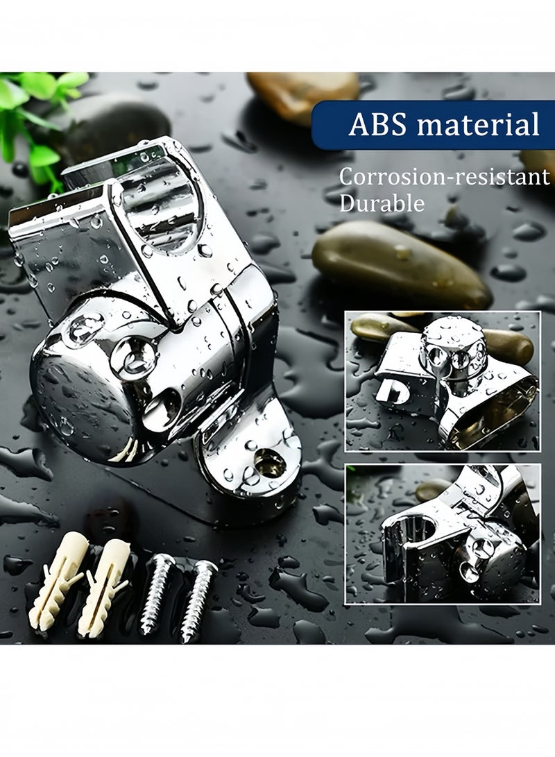 Lee Yon Shower Head Holder, Adjustable Shower Bracket for Handheld Shower Head, Sprayer Shower Holders for Home Bathroom, Silver - Image 2