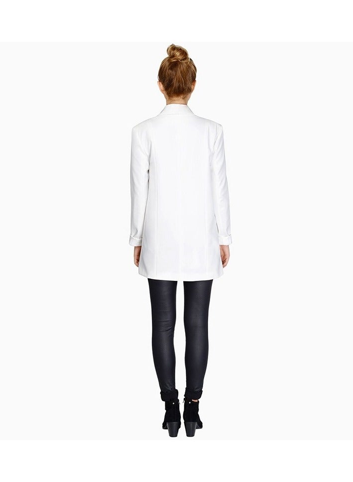 Shougu Medium To Long Style Commuter Slim Fit Suit Jacket For Women  - Image 3