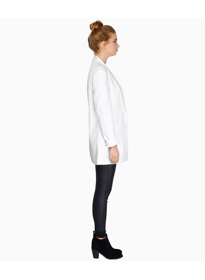 Shougu Medium To Long Style Commuter Slim Fit Suit Jacket For Women  - Image 4
