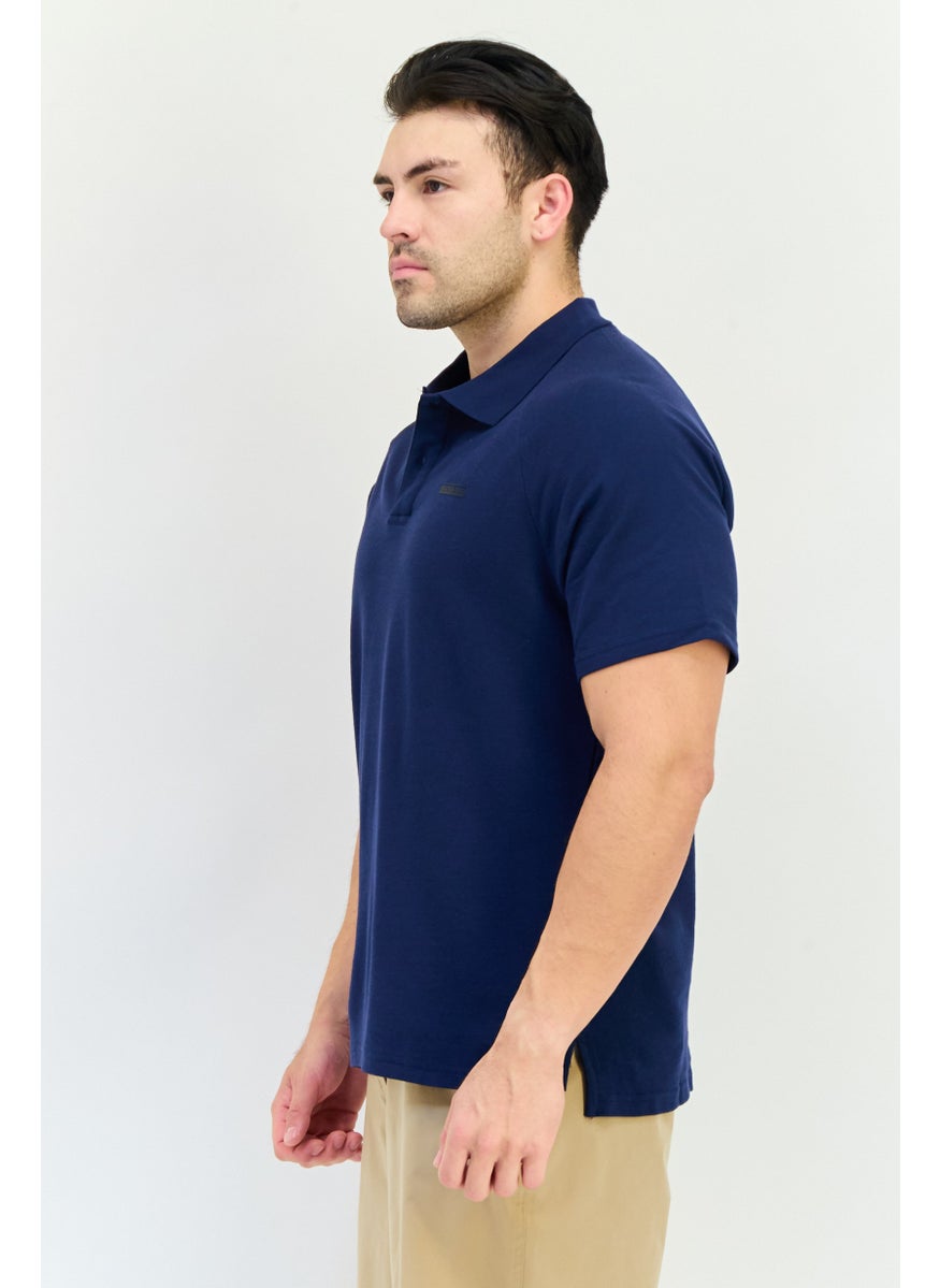 Nordland Men Regular Fit Short Sleeve Brand Polo Shirt, Navy  - Image 2