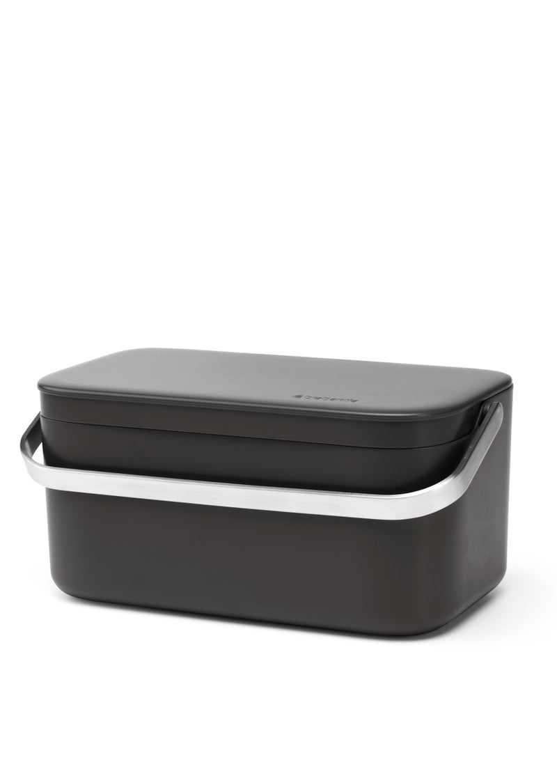 BRABANTIA SinkSide Food Waste Caddy, 1.8L Dark Grey - Image 2