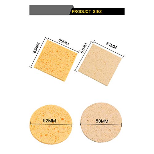 MEETOOT 6pcs Soldering Iron Cleaning Sponge 6x6cm Square Sponge High Temperature Sponge Welding Platform Sponge Welding Clean Pads - Image 5