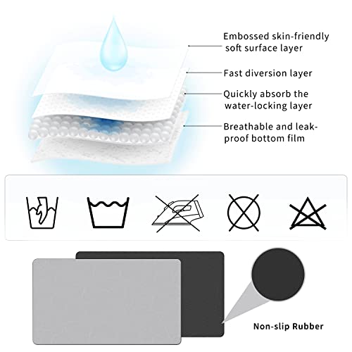 Golener Coffee Maker Mat for Countertops, Coffee Bar Accessories Fit Under Coffee Machine Mat, 19"x12" Rubber Backed Coffee Pots, Table Mat Under Appliance, Dish Drying Mat, Marble Gray for Kitchen Counter - Image 4