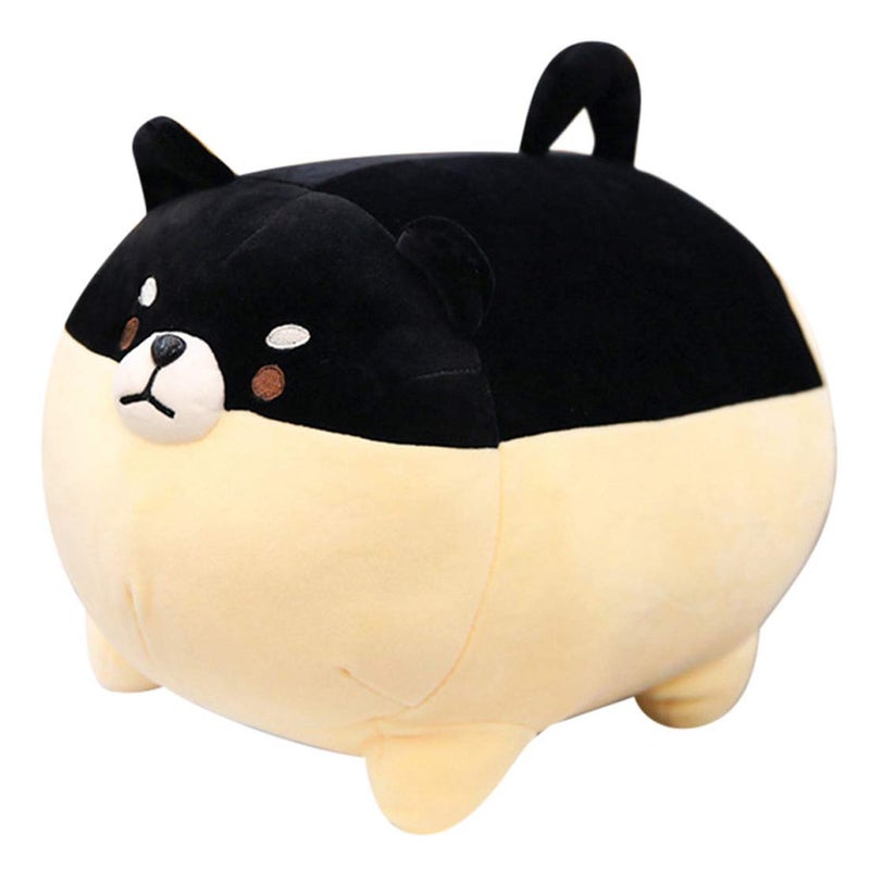 EHOTONG Shiba Inu Dog Plush Pillow  Corgi Stuffed Animal Plush Toy Hug Pillow Gifts for Girl Boy (Black  11.8in) - Image 1