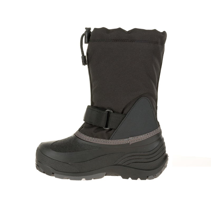 Kamik Waterbug 5 Kid's Winter Snow Boots, Waterproof & Insulated with Removable Liner, Black/Charcoal - 9 Toddler - Image 3