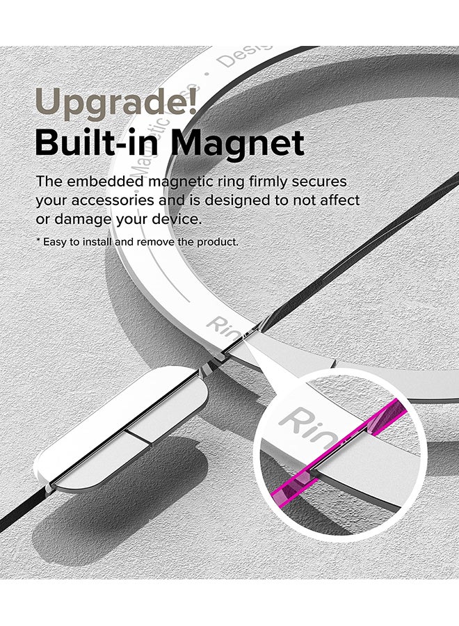 Ringke Fusion Magnetic Case For Samsung Galaxy S24 Ultra, Strong Magnet, For MagSafe, Transparent PC Hard Back Shockproof Soft TPU Bumer Phone Cover - Clear - Image 3