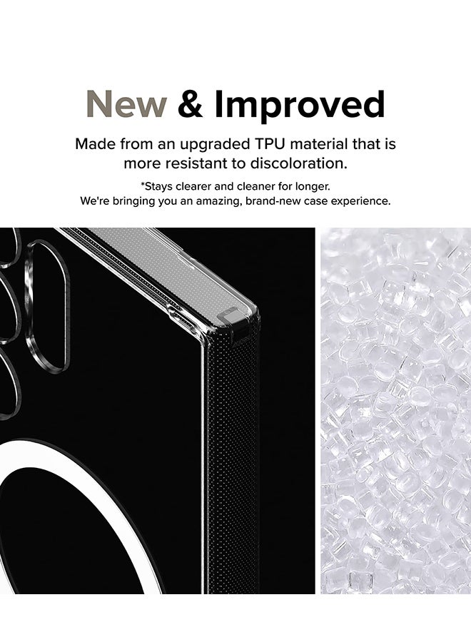 Ringke Fusion Magnetic Case For Samsung Galaxy S24 Ultra, Strong Magnet, For MagSafe, Transparent PC Hard Back Shockproof Soft TPU Bumer Phone Cover - Clear - Image 5
