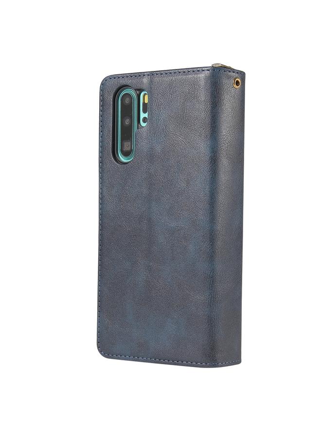 Zaboon Case For Huawei P30 Pro Zipper Wallet Bag Horizontal Flip PU Leather Case with Holder & 9 Card Slots & Wallet & Lanyard & Photo Frame - Image 3