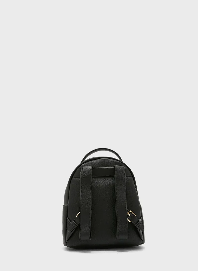 Love Moschino Logo Detailed Backpack