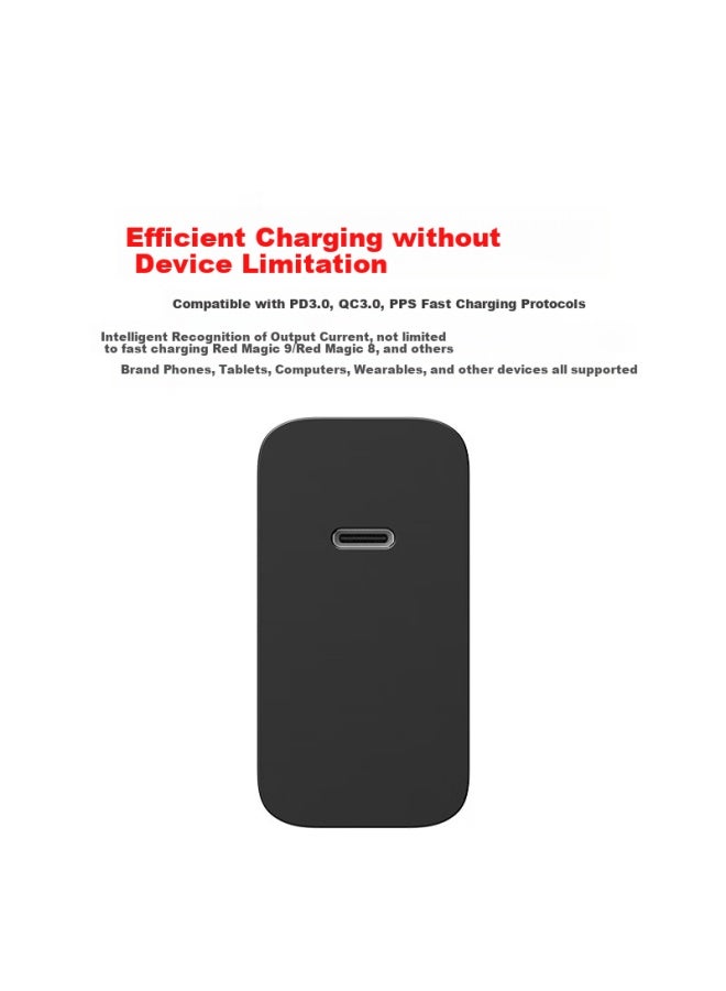 Nubia Red Devil Nubia Red Magic 80w Red Magic 10pro/9pro Charger, Gan Single Port, Compatible With Apple Pd Fast Charging Head, Laptop Compatible, Nubia Z50s Pro/z60ultra Fast Charging - Image 3