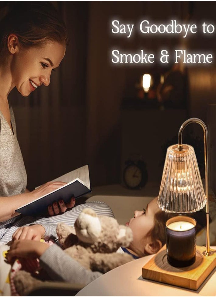 dida-cosmos - Candle Heater Lamp Metal Simple Aromatherapy Lamp with Bulb and Light Control Suitable for Aromatherapy Candles, Jar Candles, Night Lights, Candle Lights - Image 1