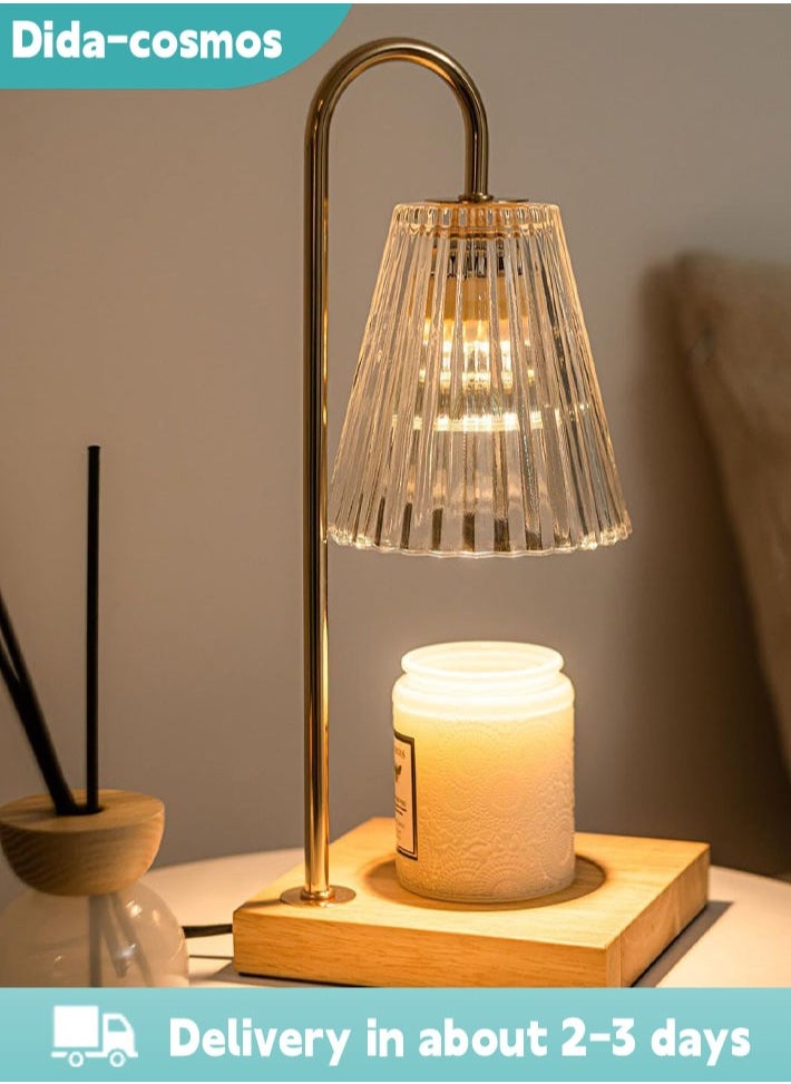 dida-cosmos - Candle Heater Lamp Metal Simple Aromatherapy Lamp with Bulb and Light Control Suitable for Aromatherapy Candles, Jar Candles, Night Lights, Candle Lights - Image 1