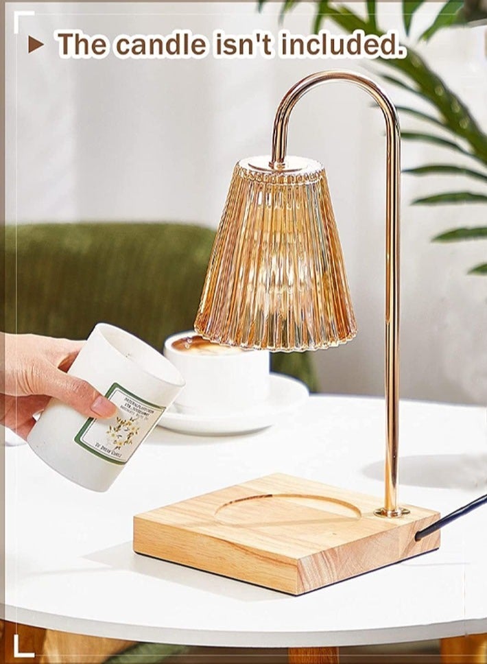 dida-cosmos Candle Heater Lamp Metal Simple Aromatherapy Lamp with Bulb and Light Control Suitable for Aromatherapy Candles, Jar Candles, Night Lights, Candle Lights - Image 4