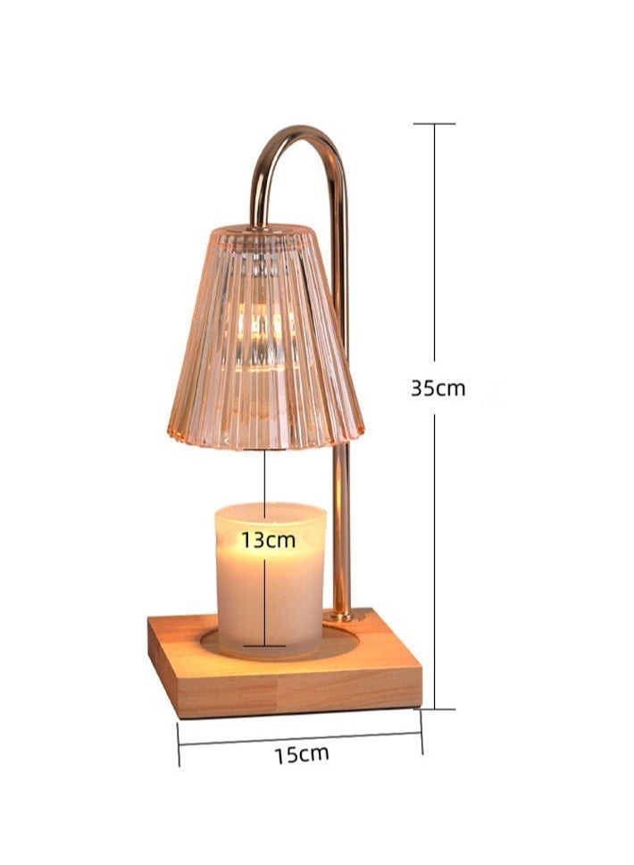 dida-cosmos Candle Heater Lamp Metal Simple Aromatherapy Lamp with Bulb and Light Control Suitable for Aromatherapy Candles, Jar Candles, Night Lights, Candle Lights - Image 3