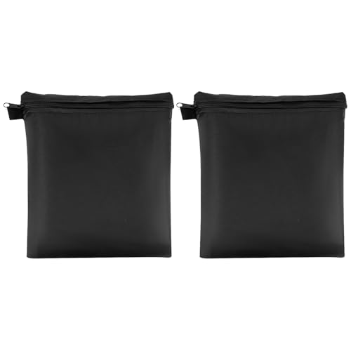 QWORK Patio Chair Covers 2 Pack Waterproof High Back Chair Covers 46 Stackable Outdoor Chair Covers Black - Image 3