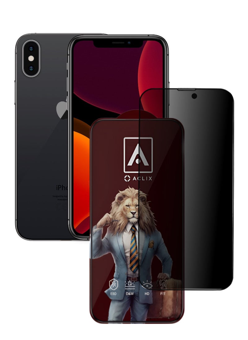 ACLIX Antistatic ESD Dustproof Premium Quality High Definition Tempered Glass Screen Protector Designed For  iPhone 10 - Image 1