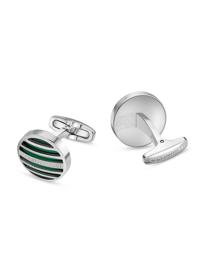CERRUTI 1881 Gents Cufflink Silver â€“ Classic and Sophisticated Design