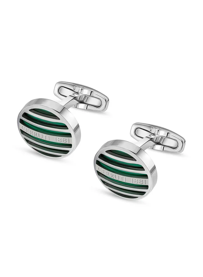 CERRUTI 1881 Gents Cufflink Silver â€“ Classic and Sophisticated Design