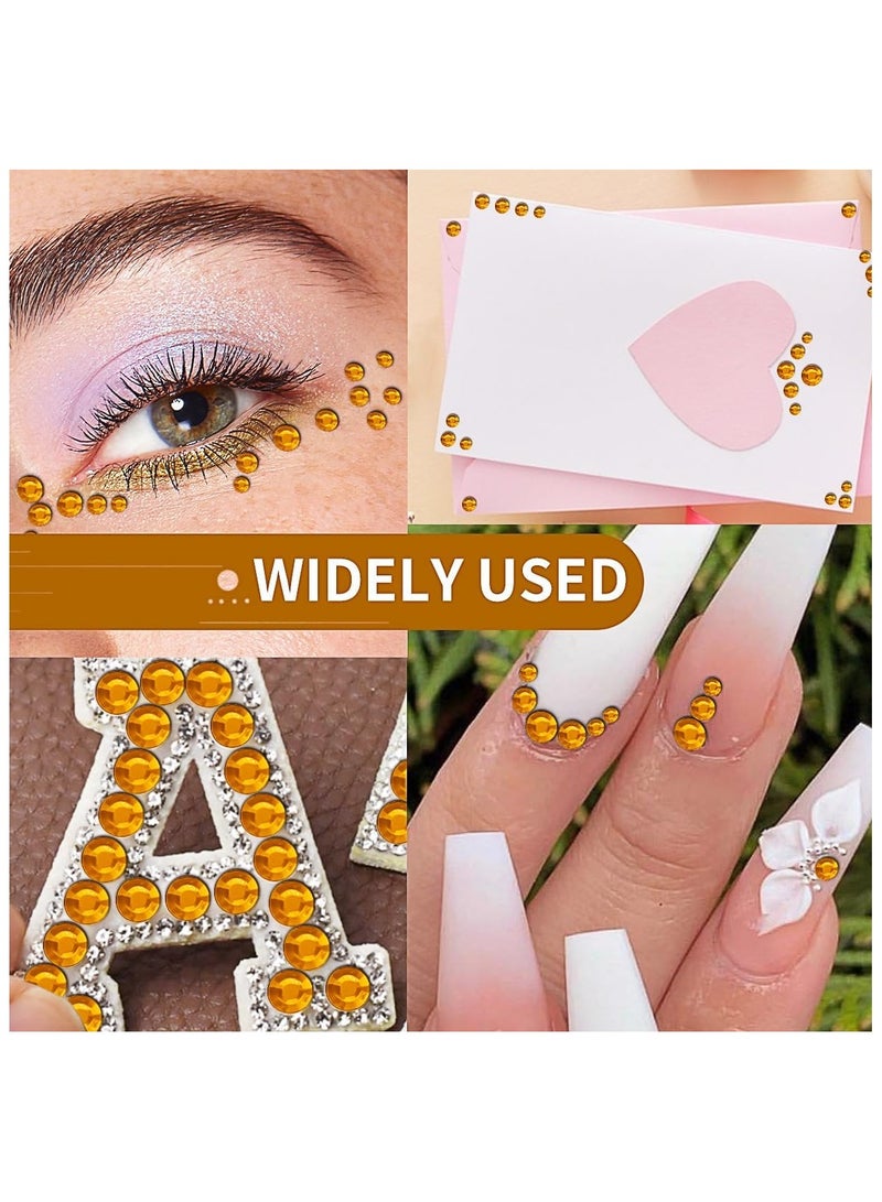 3090 Pcs 4 Sheets Rhinestone Stickers 3/4/5/6 mm Self Adhesive Craft Rhinestones Gems for Face Eyes Makeup Hair Body - Image 5