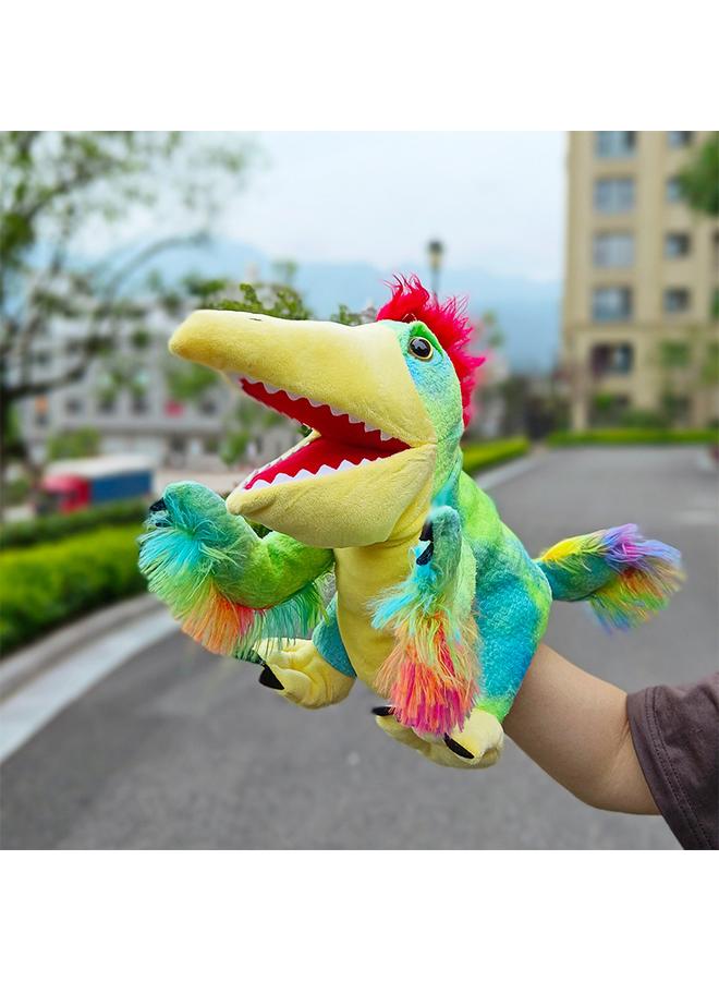 Bluejw 2024 New Open Mouth Dinosaur Hand Doll Toy Large Open Mouth Animal Dragon Comfort Gloves A Generation Of Hair - Image 1