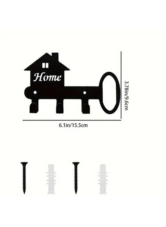 Model 004 Hook Metal Decorative Key Holder Wall Mounted For Keys Hats Clothes - Image 1