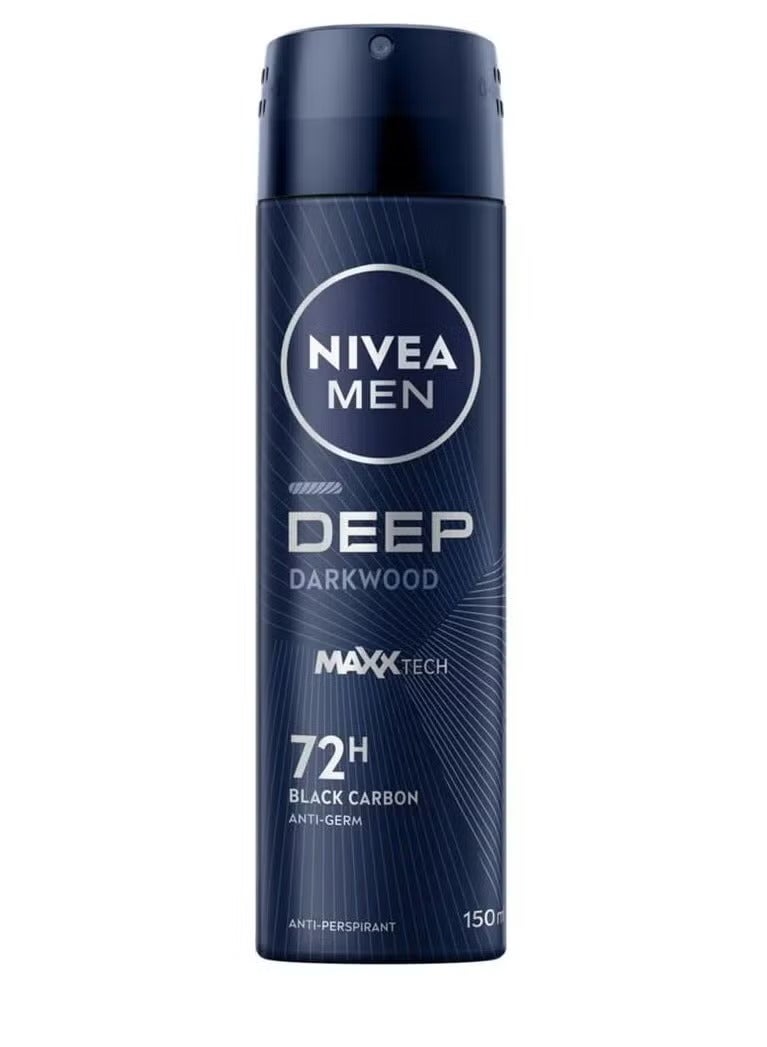 نيفيا سبراي مضاد للتعرق للرجال برائحة الخشب الداكن العميق 150 مل - Image 1
