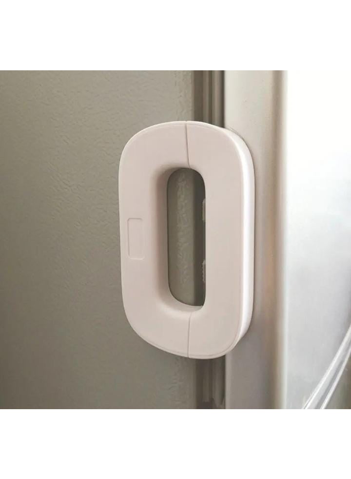 NAMA 2Pcs - Multicolor Child Proof Refrigerator Lock Child Safety Lock Baby Safety Freezer Door Lock Anti Pinch Drawer Lock For Fridges, Cabinets, Drawers, Doors And More (Multi-Color) - Image 1