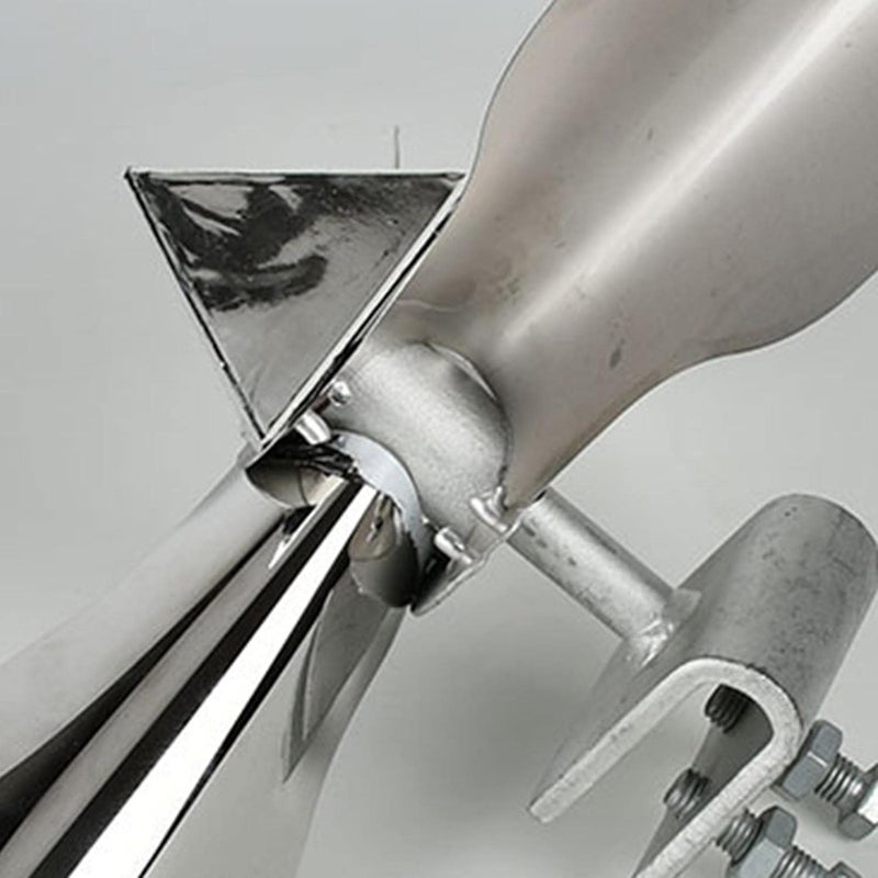 كلاراكو طارد الطيور والحمام والغراب من الفولاذ المقاوم للصدأ، طارد الطيور، طارد الرياح للأبراج الحديدية، الحديقة الخارجية، المنزل، المزرعة، صغير - Image 4