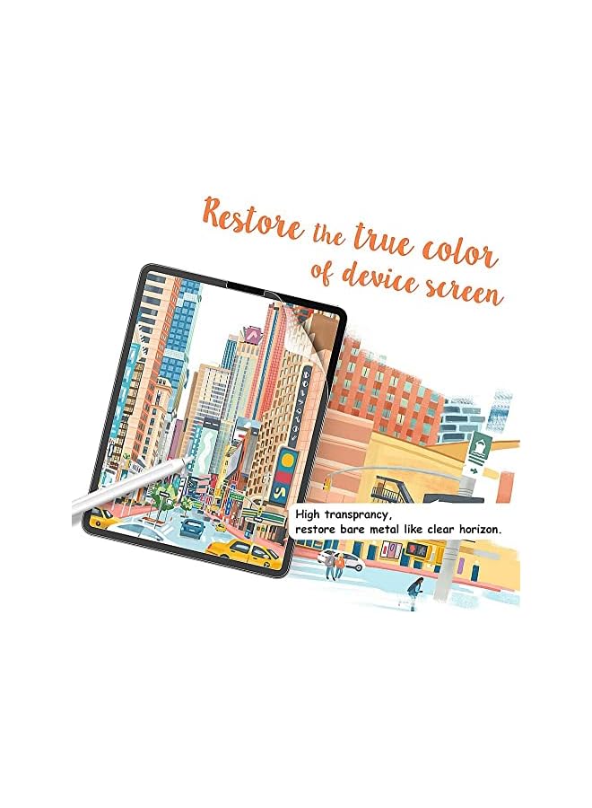 erorex 2 Pack Paper Feel Screen Protector For Ipad Pro 11 Inch 2022 2021 Matte Pet Film For Ipad Pro 11 Write And Draw Like On Paper Anti Glare Screen Protector Ipad Pro 11 Inch  - Image 3