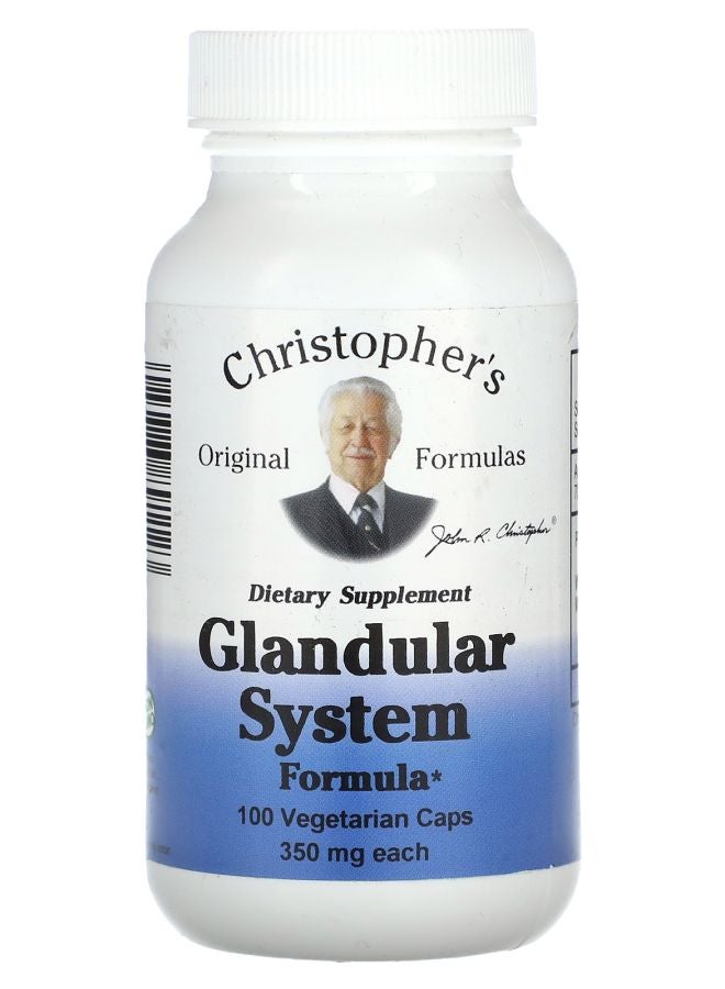 Christopher's Original Formulas صيغة النظام الغدي 350 ملغ 100 كبسولة نباتية - Image 1