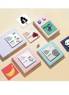 ULHYC High Contrast Baby Flashcards, 48PCS 96Page Black White Color Visually Stimulating Baby Learning Activity Cards, Newborn Brain Development Toys Newborn Toy Gifts  - Image 4