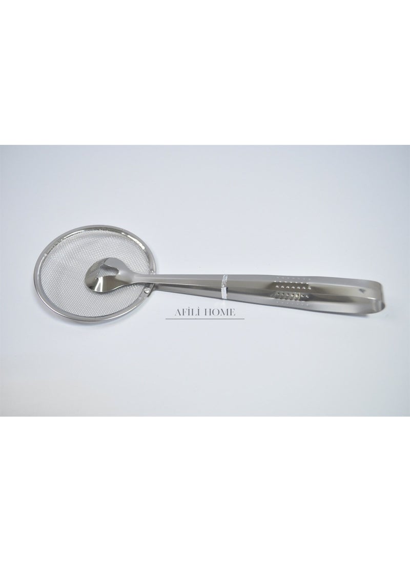 Afili Home - Stainless Frying and Boiling Tongs with Strainer - Tongs Colander - Image 1