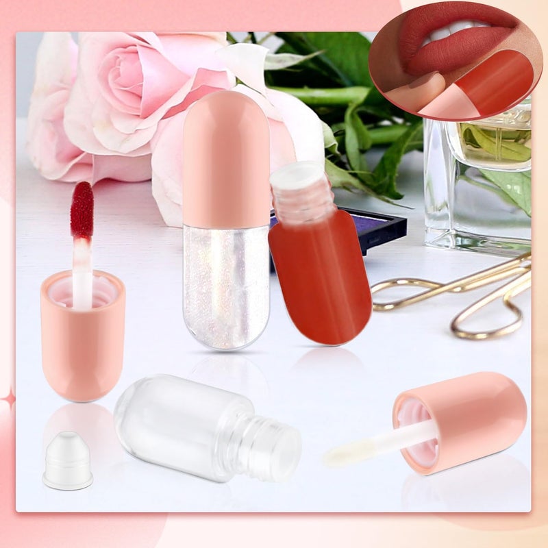 KASTWAVE 5ml Lip Gloss Containers, Refillable Plastic Tubes for DIY Cosmetics, Mini Round Bottles for Lip Balm, Travel-Friendly, Pink, 30Pcs - Image 5