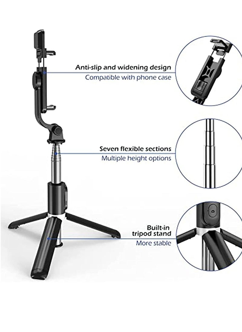 Raxoom Portable Selfie Stick Tripod with Light with Detachable Bluetooth Remote,41 Inch Extendable Tripod Compatible with IPhone 13 Pro/12/11 Pro/Max/XS/XR/X  - Image 2