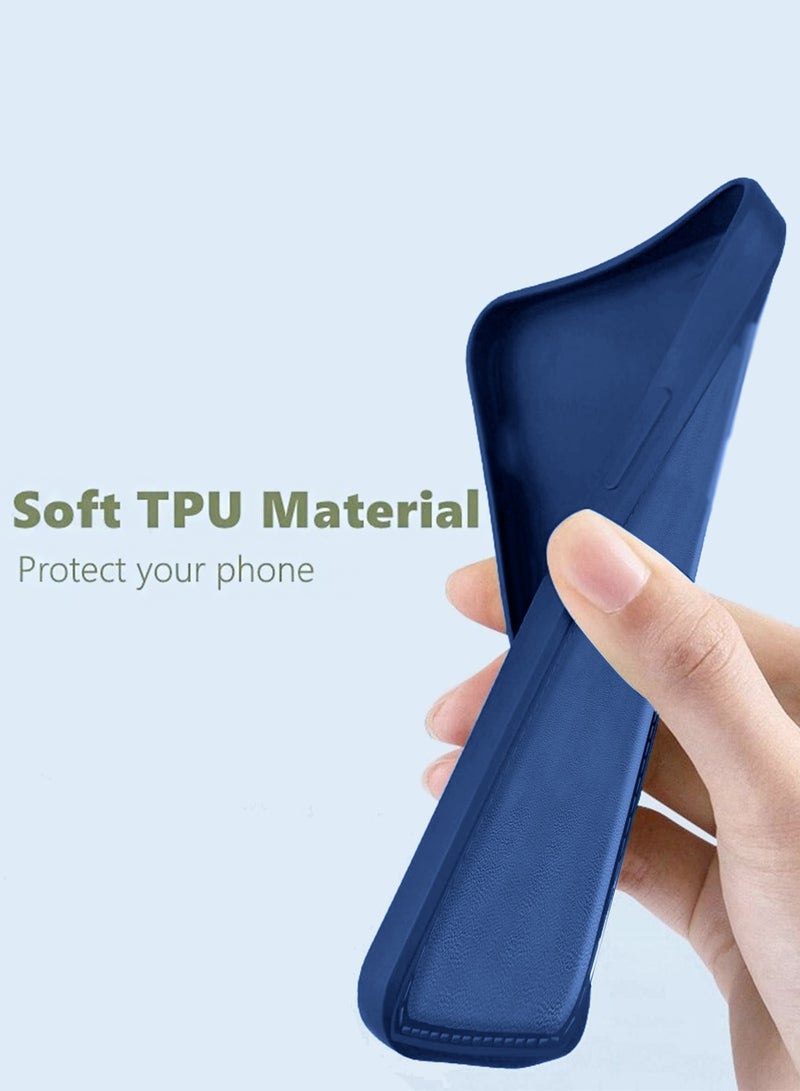 Wtech Apple iPhone 17 Pro Max 5G 2025 Luxury Premium Quality Liquid Silicone Case Cover (MCRPSN) - Steal Blue - Image 4