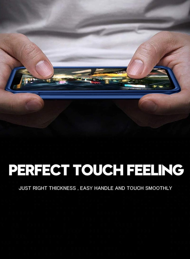 Wtech Apple iPhone 17 Pro Max 5G 2025 Luxury Premium Quality Liquid Silicone Case Cover (MCRPSN) - Steal Blue - Image 5