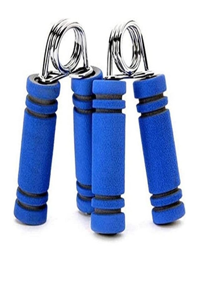 VENOM Pack of 2 (One Pair) Hand Gripper Wrist Exerciser Fitness Foam Hand Grip for Gym Stretching Hand strengtheners for Men & Women (Model : 1022) (Black & Blue)
