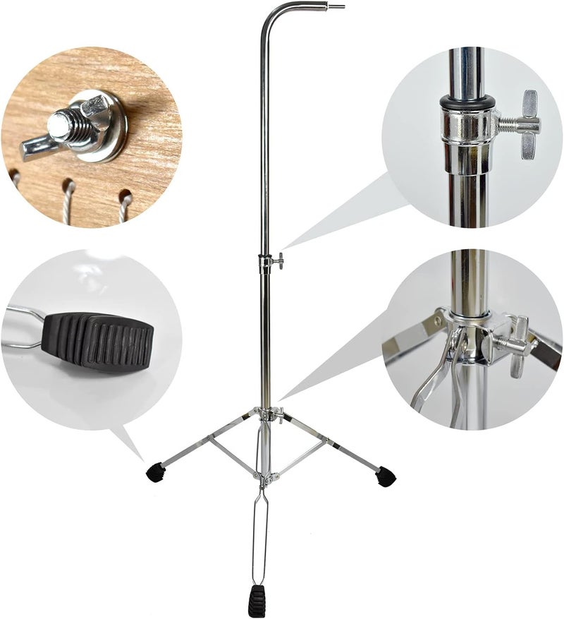 ENNBOM Bar Chimes with Adjustable Stand 25 Note 36 Note Single-row Wind Chime Musical Percussion Instrument (25 Note, Frosted gold) - Image 3