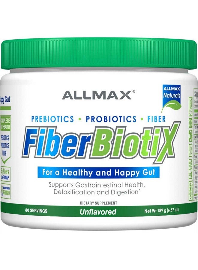 ALLMAX Naturals - FiberBiotix - Supports Gastrointestinal Health, Detoxification and Digestion for a Healthy and Happy Gut (189g, Unflavored) - Image 1