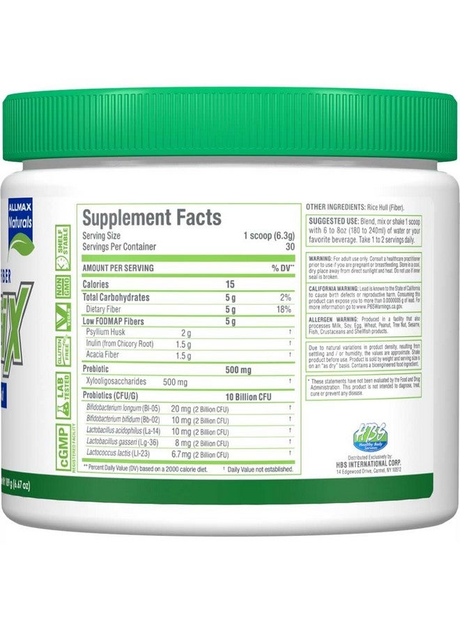 ALLMAX Naturals - FiberBiotix - Supports Gastrointestinal Health, Detoxification and Digestion for a Healthy and Happy Gut (189g, Unflavored) - Image 3