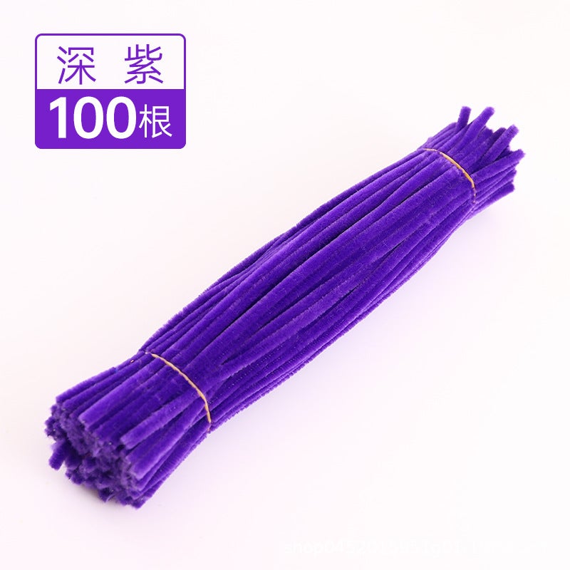 [] Macaron Wool Root Twist Bar Bouquet Handmade Diy Material Bag Encryption Color Wool - Image 1