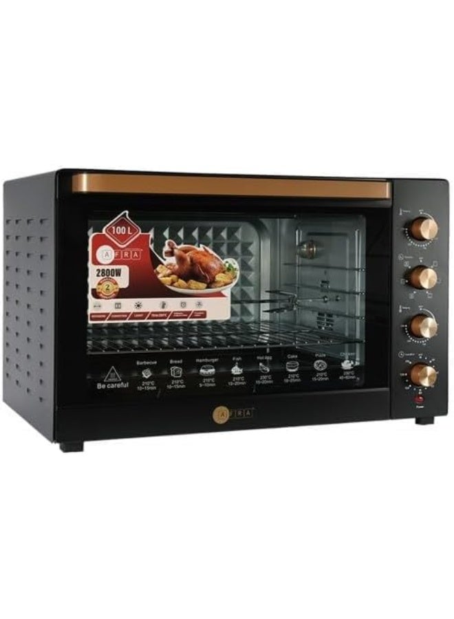 AFRA Electric Oven Toaster AF-1028OTBK - Image 2