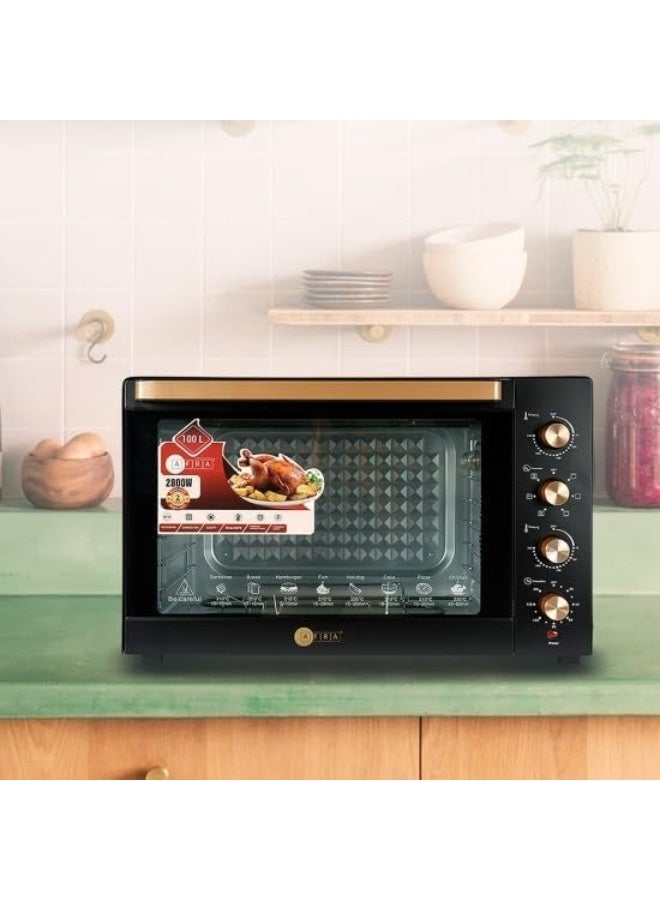 AFRA Electric Oven Toaster AF-1028OTBK - Image 5